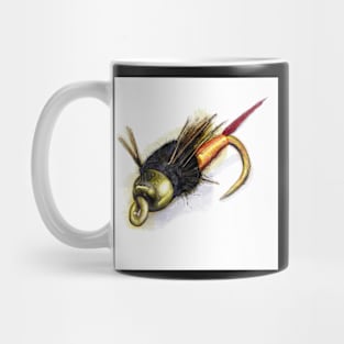 The Copper John, Fly Fishing Art Mug